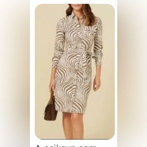 J. McLaughlin Animal 🦓 Brynn Shirtdress M